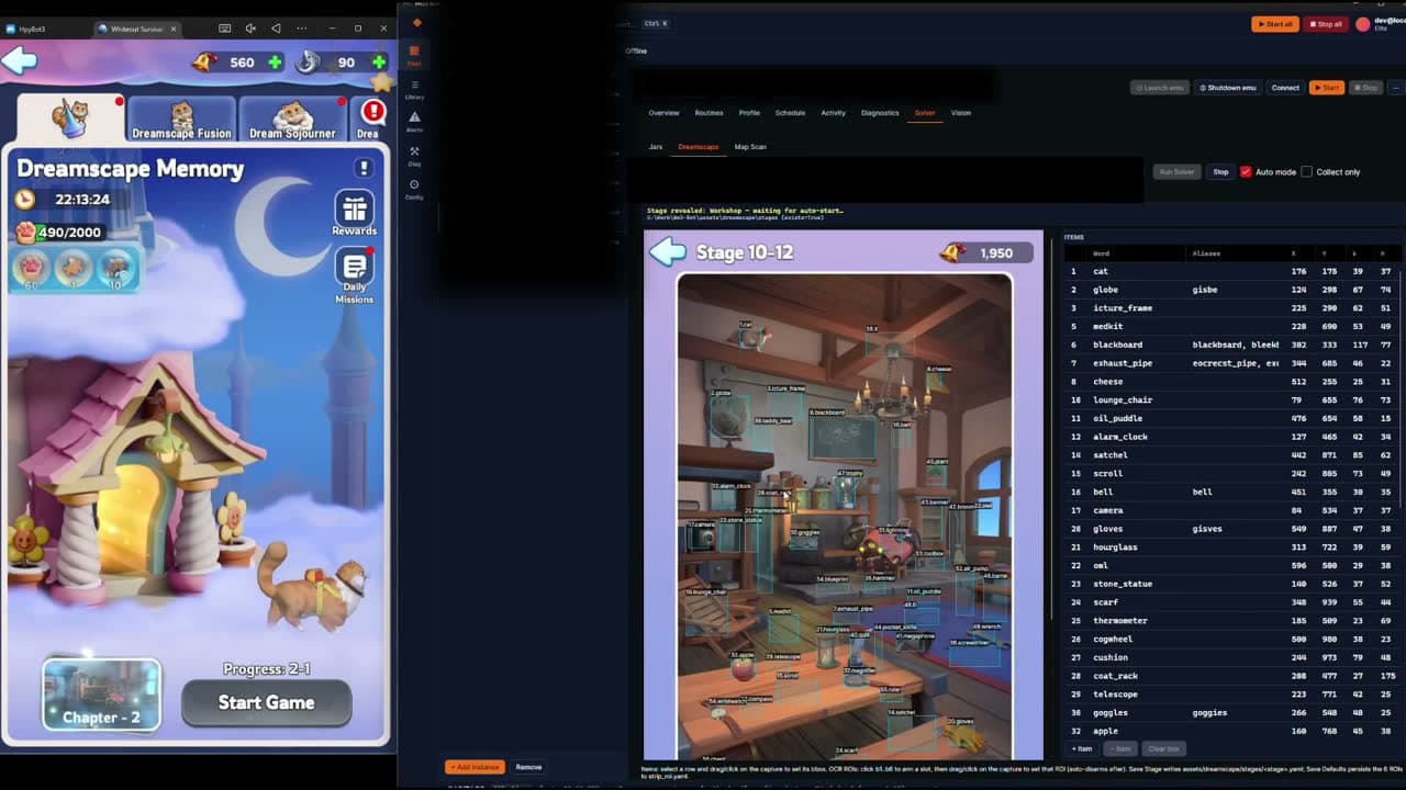 Auto mode live footage